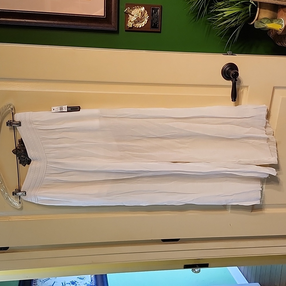 A. BYER IVORY WIDE-LEG LEGGINGS